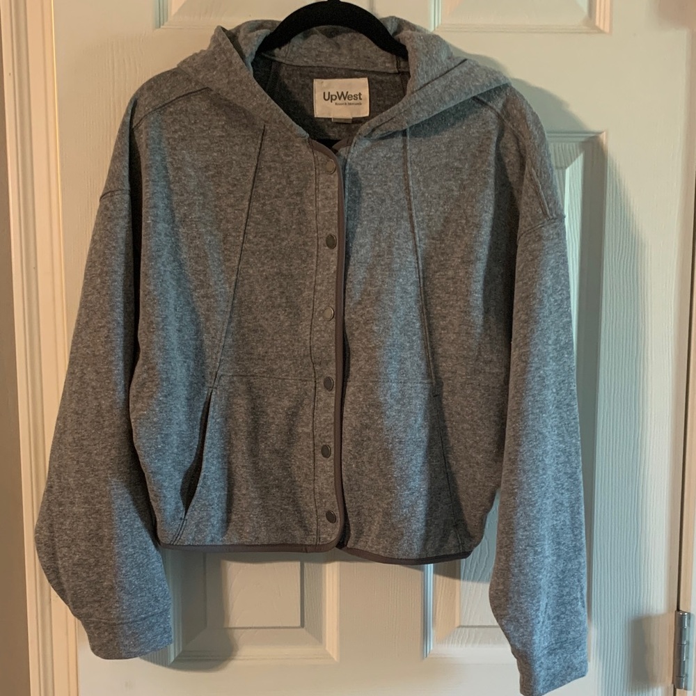 UpWest Charcoal Hooded Cardigan